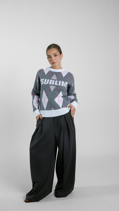 Jersey de rombos para mujer Sublim