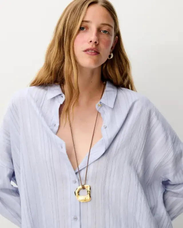 Blusa de viscosa a rayas Sessùn modelo Botan