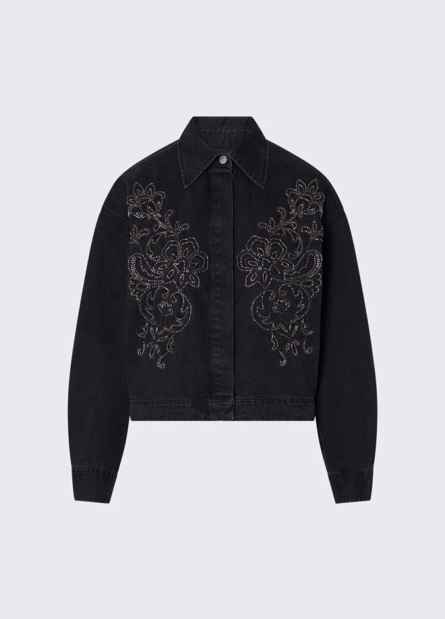Sobrecamisa tejana con pedrería de mujer Liu Jo