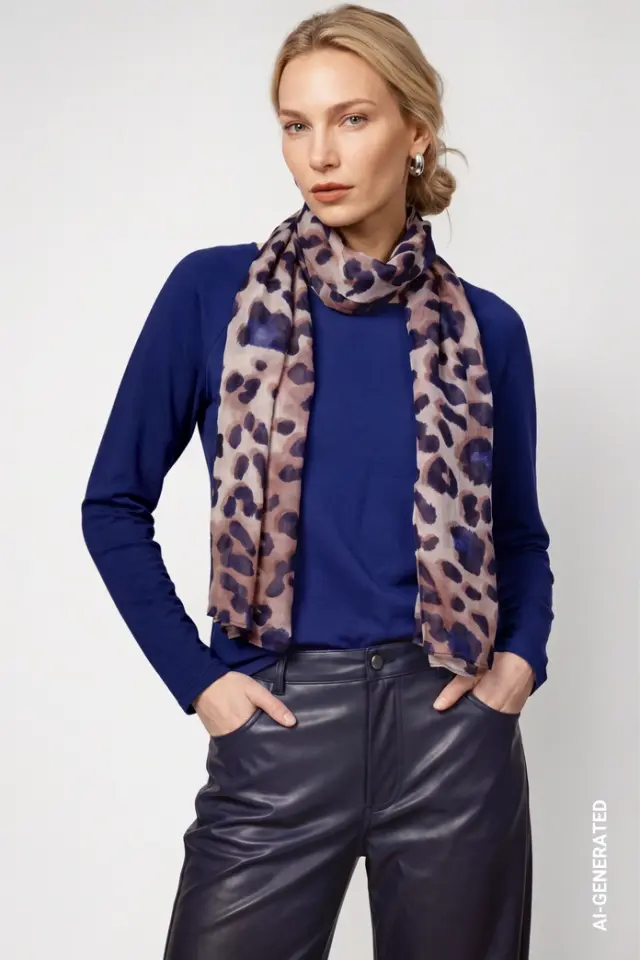 Pañuelo de mujer Monari con estampado de manchas
