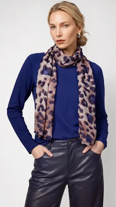 Pañuelo de mujer Monari con estampado de manchas