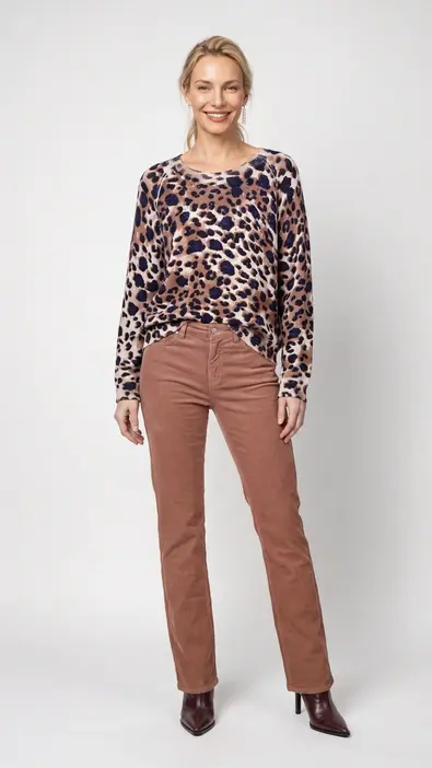 Jersey de punto tricolor Monari para mujer