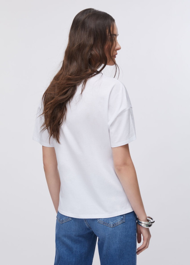 Camiseta de manga corta con estampado floral de Liu Jo