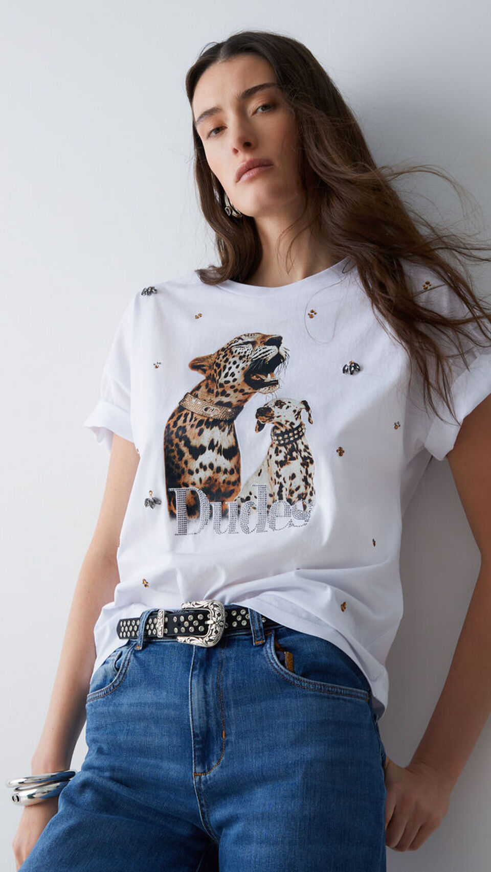 Camiseta de manga corta con estampado floral de Liu Jo