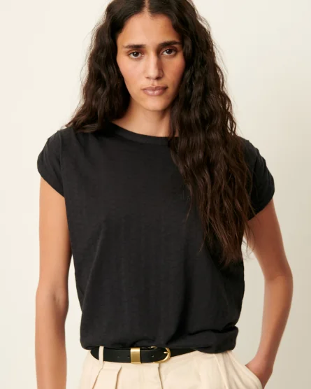 Camiseta retro de mujer Sessùn con tejido jacquard
