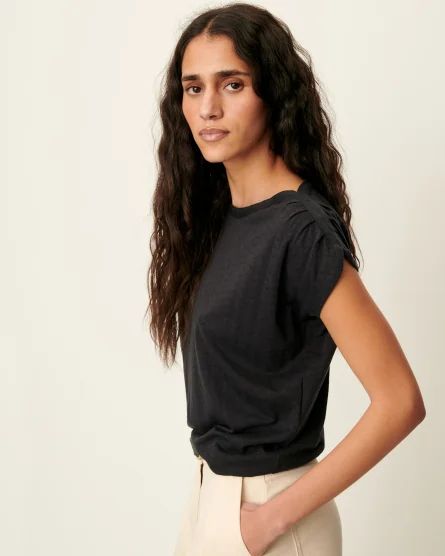 Camiseta retro de mujer Sessùn con tejido jacquard