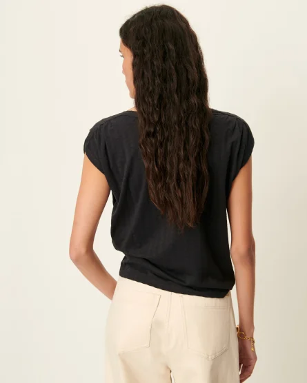 Camiseta retro de mujer Sessùn con tejido jacquard